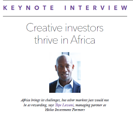 PEI keynote interview: Creative investors thrive in Africa